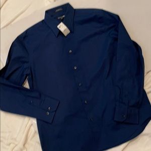 NWT Express 1MX modern fit dress shirt size Large